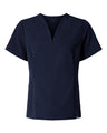 Jaanuu Women's Calix Fit & Flare Scrub V-Neck Top