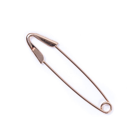 Italian Rose Gold Metal Safety Pin - 3.75"