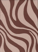 Abstract Zebra Ribbed Knit Fabric