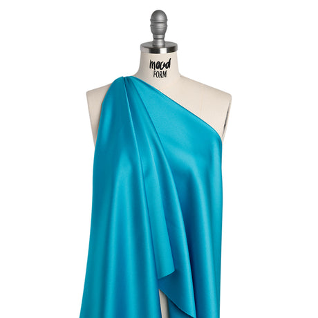 Polyester Satin - Baja Turquoise - Reverie Collection