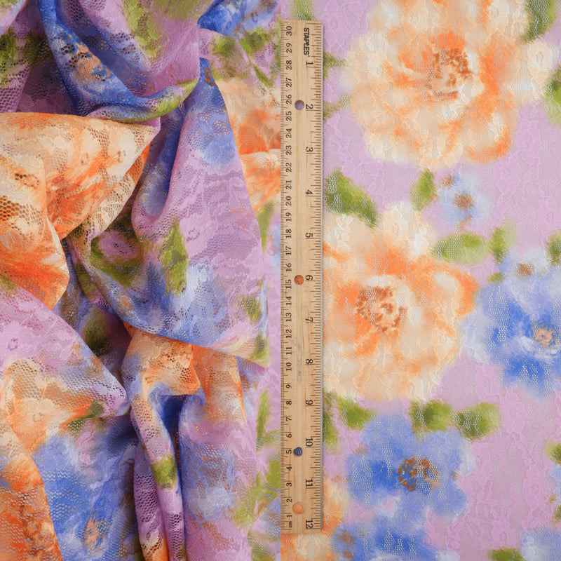 Floral Digital Print Lace