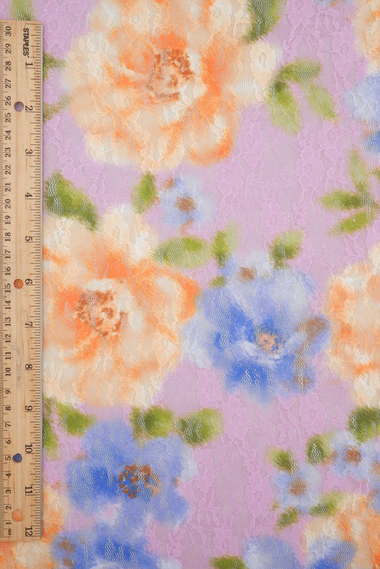 Floral Digital Print Lace