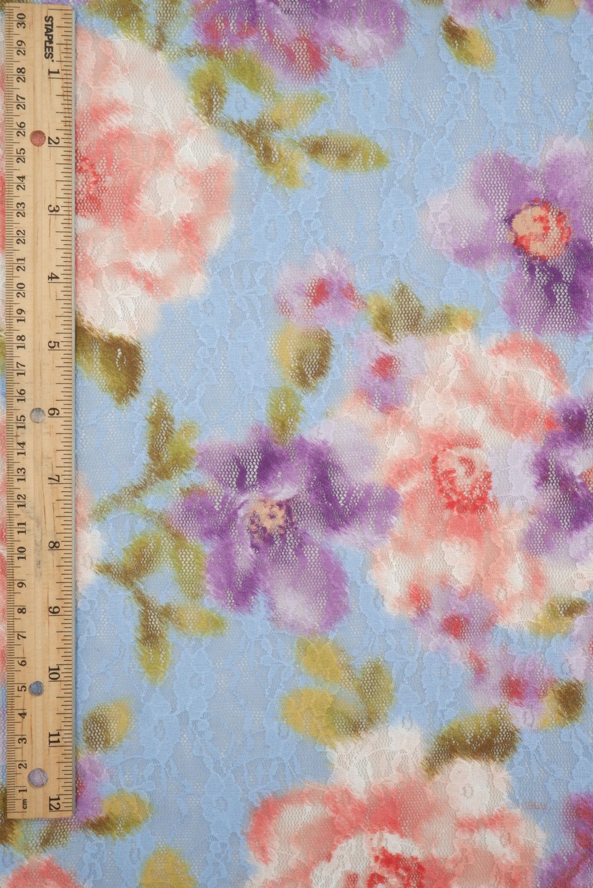 Floral Digital Print Lace