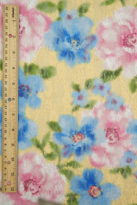 Floral Digital Print Lace