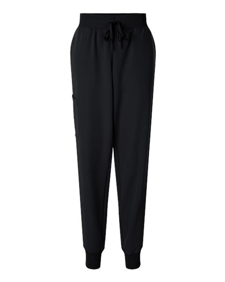 Jaanuu Women's Petite Silex Knit-Waist Scrub Joggers