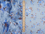 Floral Printed Lace Blue