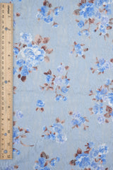 Floral Printed Lace Blue