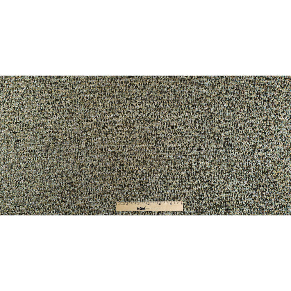 Metallic Gold and Black Abstract Jacquard