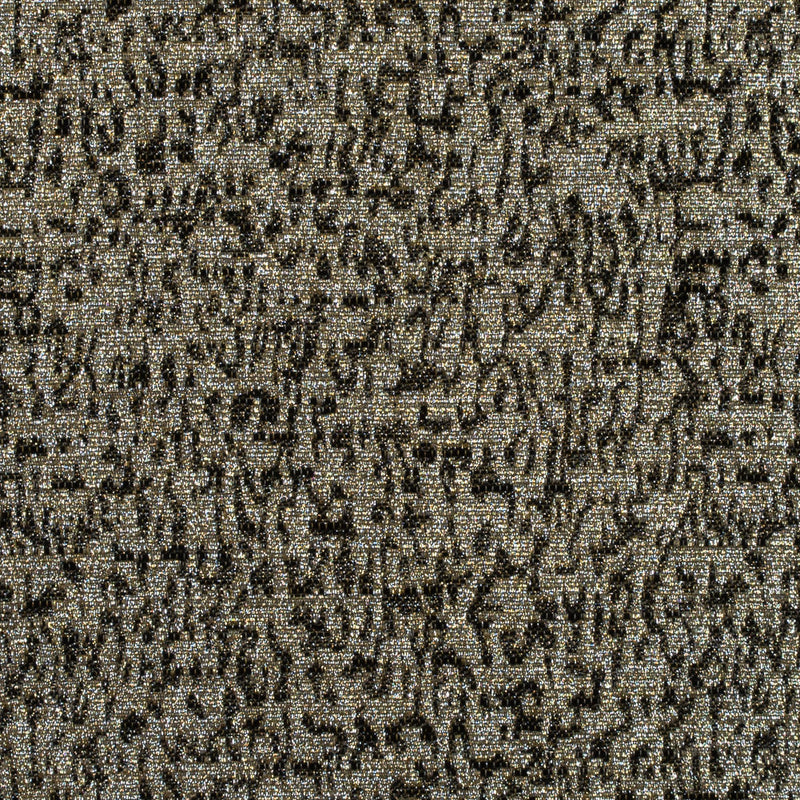 Metallic Gold and Black Abstract Jacquard