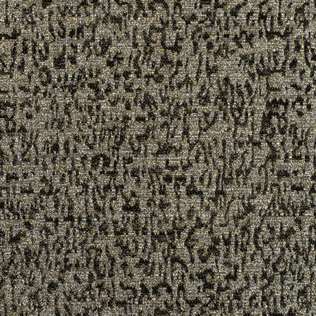 Metallic Gold and Black Abstract Jacquard