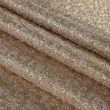 Metallic Gold and Pink Abstract Jacquard