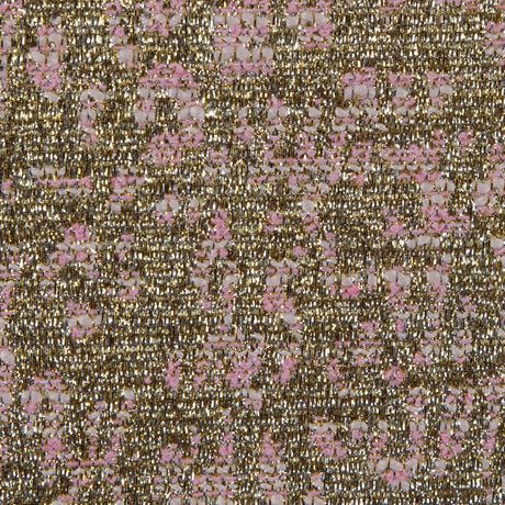 Metallic Gold and Pink Abstract Jacquard