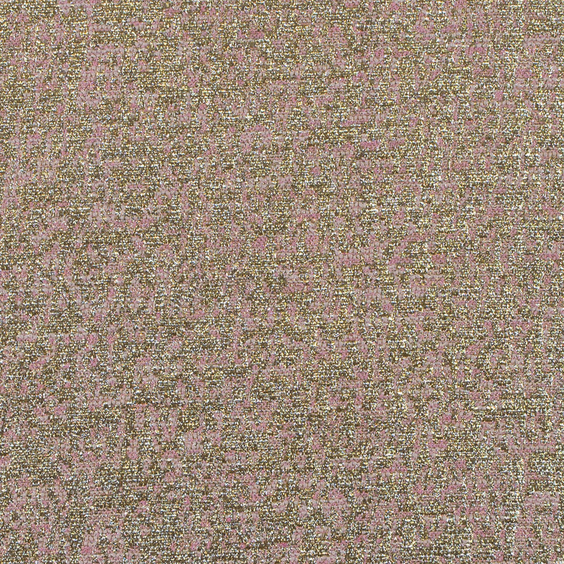 Metallic Gold and Pink Abstract Jacquard