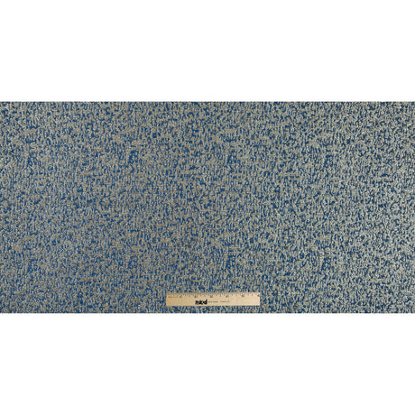 Metallic Gold and Blue Abstract Jacquard