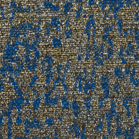 Metallic Gold and Blue Abstract Jacquard