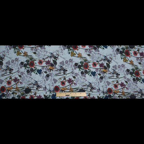 Multicolor Floral Digitally Printed Organdy