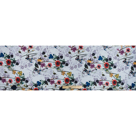 Colorful Flowers Digitally Printed on a Premium Mikado/Twill