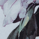 White and Evening Haze Digitally Printed Flowers on a Premium Mikado/Twill