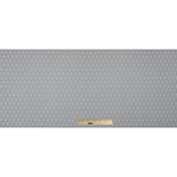 Silver Geometric Embroidered Polyester Satin