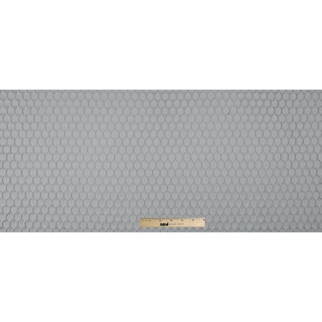 Silver Geometric Embroidered Polyester Satin