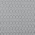 Silver Geometric Embroidered Polyester Satin