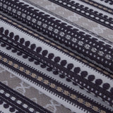Onyx Tribal Striped Cotton Woven
