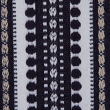Onyx Tribal Striped Cotton Woven