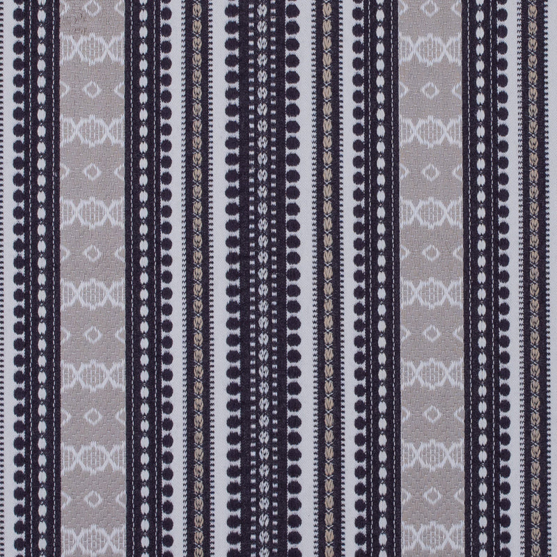 Onyx Tribal Striped Cotton Woven