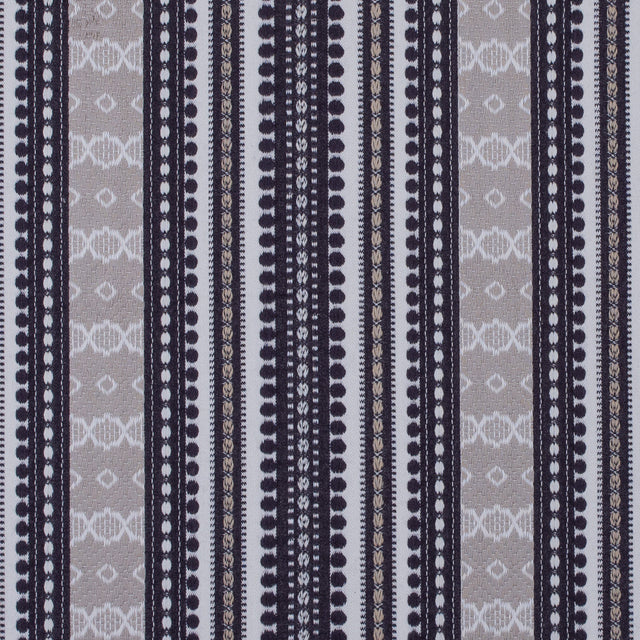 Onyx Tribal Striped Cotton Woven