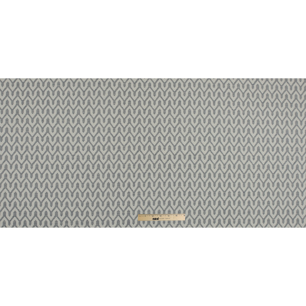 Driftwood Chevron Slubbed Cotton Woven