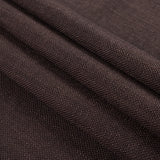 Chocolate Polyester-Linen Blend