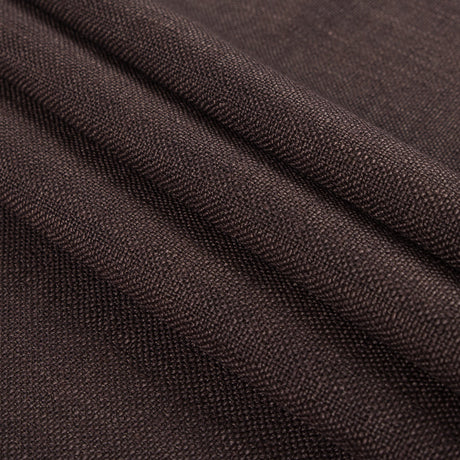 Chocolate Polyester-Linen Blend