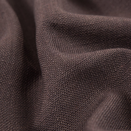 Chocolate Polyester-Linen Blend