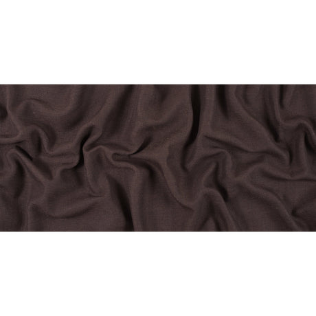 Chocolate Polyester-Linen Blend