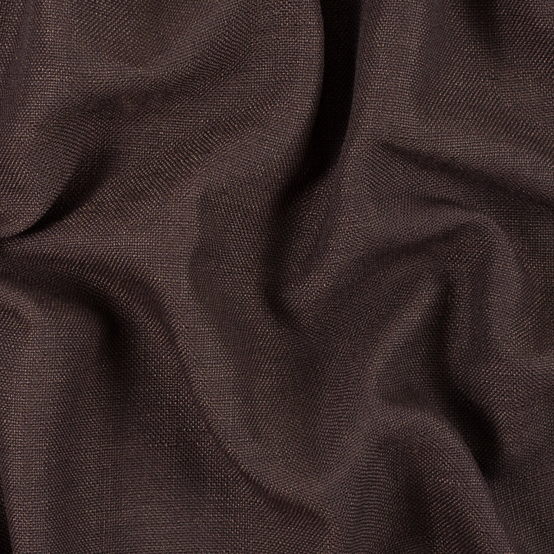 Chocolate Polyester-Linen Blend
