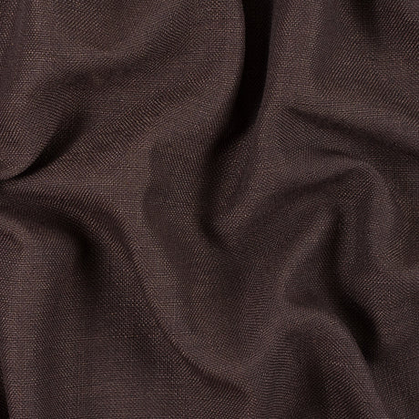 Chocolate Polyester-Linen Blend