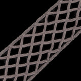 Light Gray Criss Cross Chenille Trim - 2"