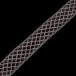Light Gray Criss Cross Chenille Trim - 2"