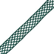 Emerald Criss Cross Chenille Trim - 2"