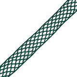 Emerald Criss Cross Chenille Trim - 2"
