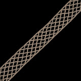 Champagne Criss Cross Chenille Trim - 2"