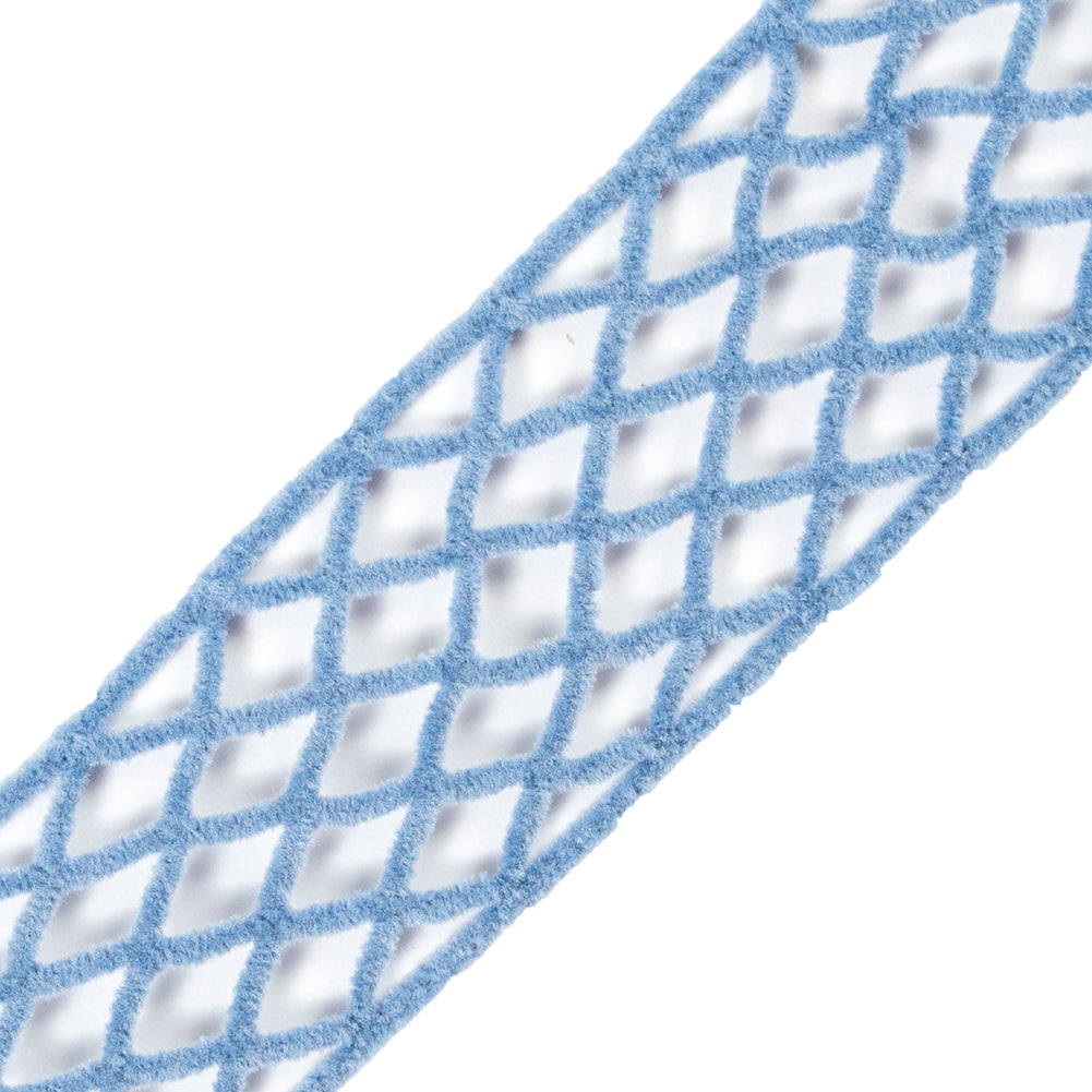Azul Criss Cross Chenille Trim - 2"