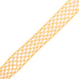 Mustard Criss Cross Chenille Trim - 2"