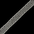Off White Criss Cross Chenille Trim - 2"