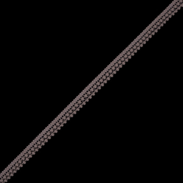 European Beige Two Row Mini Pom Pom Trim