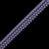 Lilac Two Row Mini Pom Pom Trim