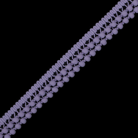 Lilac Two Row Mini Pom Pom Trim
