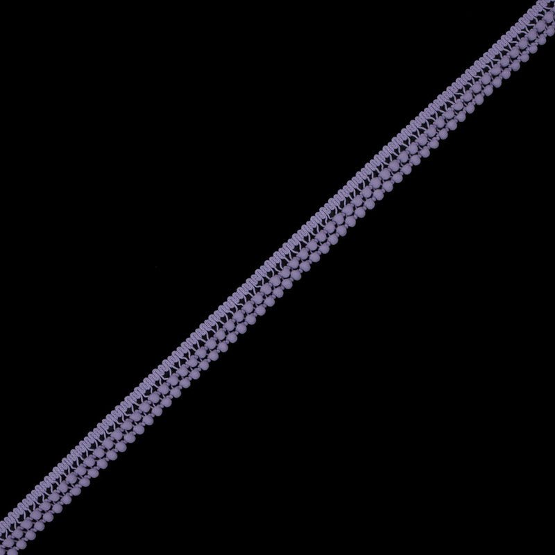 Lilac Two Row Mini Pom Pom Trim