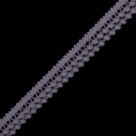 Light Silver Two Row Mini Pom Pom Trim