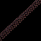 Dark Brown Two Row Mini Pom Pom Trim